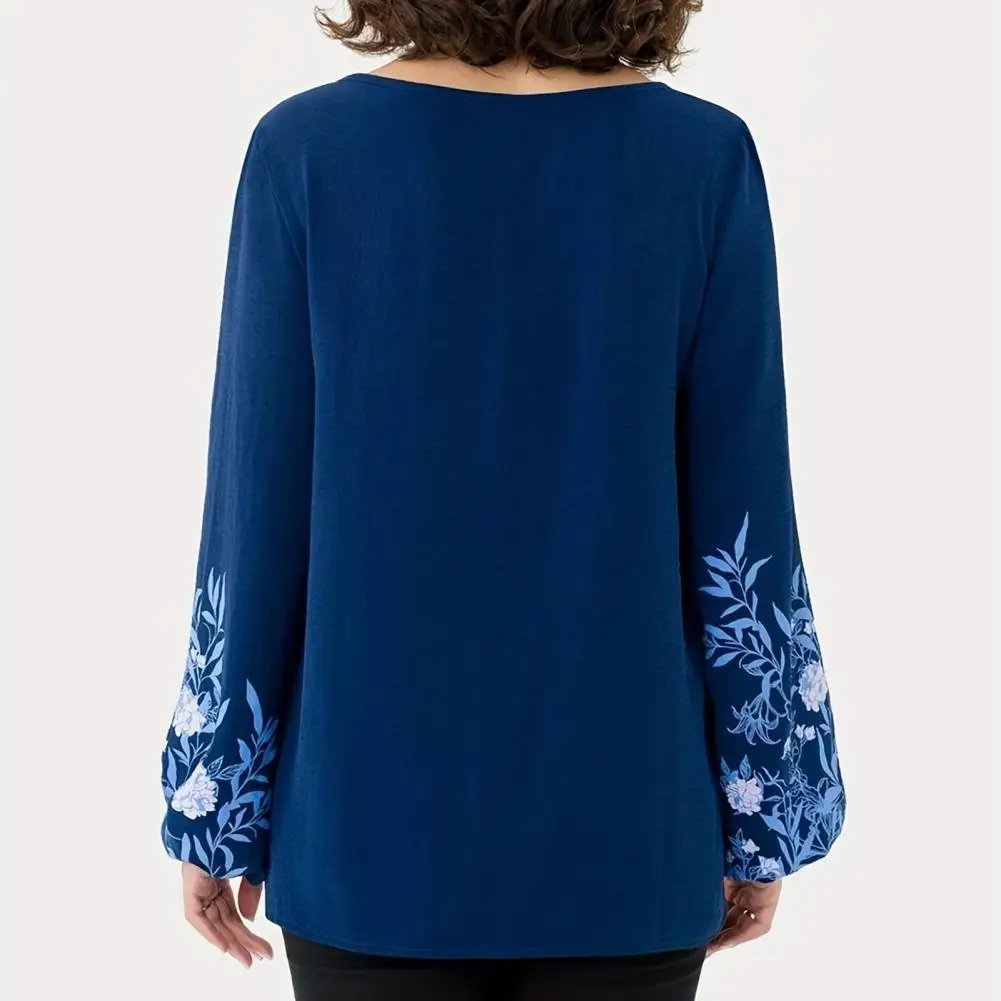 

Женский топ на шнуровке с цветочным принтом, плиссированный легкий пуловер, топы, женская ажурная футболка с круглым вырезом и длинными рукавами