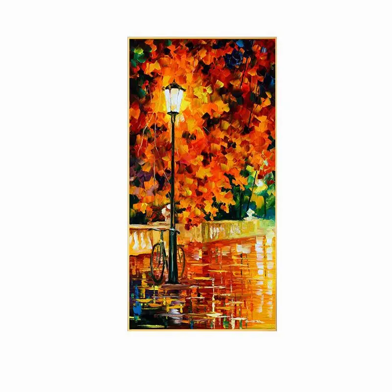 

Hand Painted Oil Painting Porch Decorative Painting Muralpainting Aisle Landscape Color Hanging Painting Wall Art No Framed