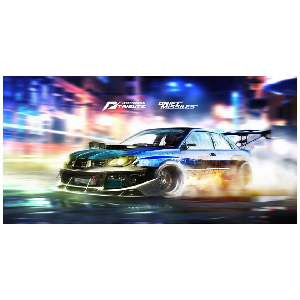 

Sti WRX Impreza Car Mural Cuadros Wall Art Canvas HD Prints Posters Oil Paintings for Living Room Home Decor Pictures