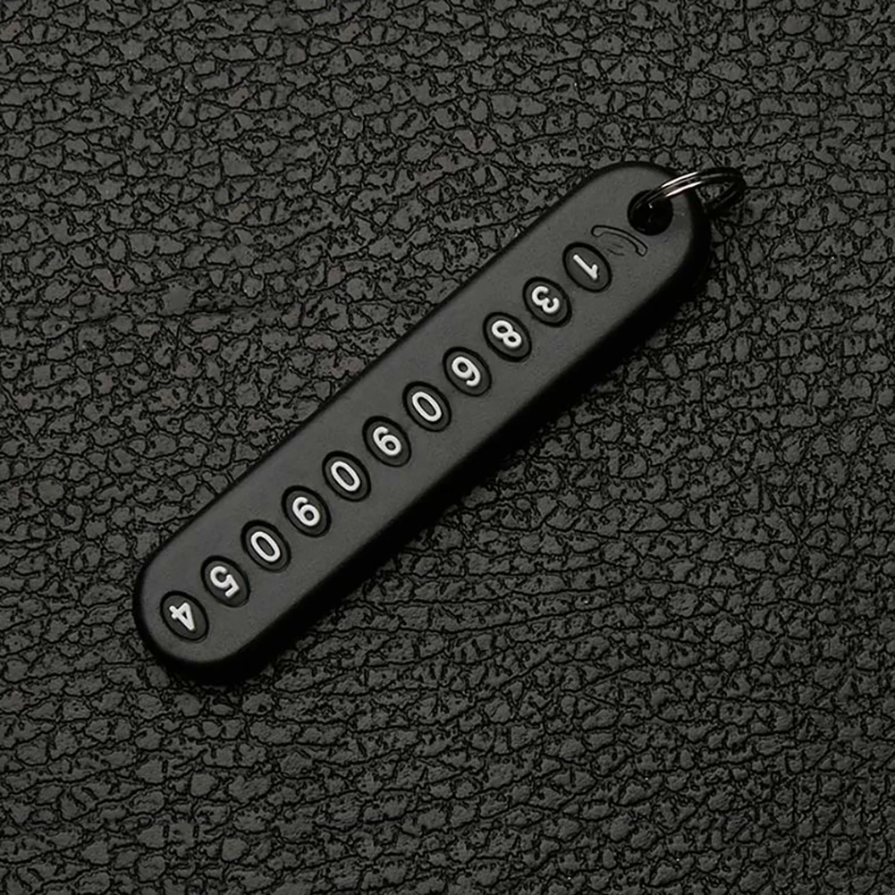 Автомобильный брелок с защитой от потери карточка номером телефона аксессуар