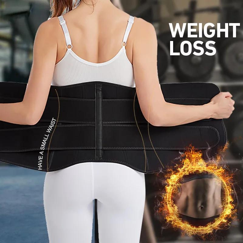 

1PC Women Waist Trainer Corset Sport Waist Shaping Belt Neoprene Belt Adjustable Shapewear Waist Support Strap Corset Black