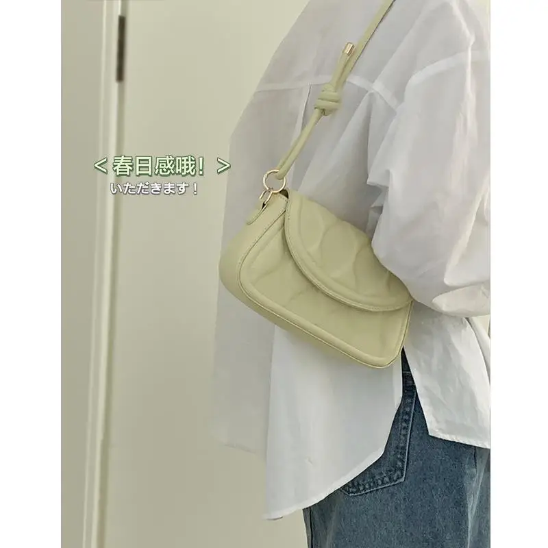 

Women's Bag 2022 New Fashion High-End Western Style Underarm Bag Special-Interest Design Small Square Bag Shoulder Messenger Bag