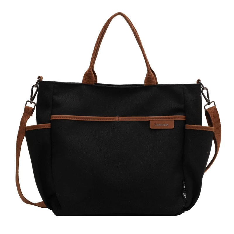 Jin Mantang  Soft Cloth Handbags for Women 2023 New Casual Shoulder Side Bag Large Shopper Shopping Crossbody Zipper Bags