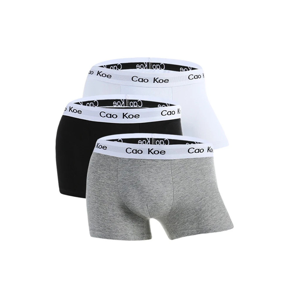 

Боксеры мужские трусы боксёры Soft одноцветное нижнее белье 3 шт. нижнее белье всесезонные Дышащие Удобные Клубные