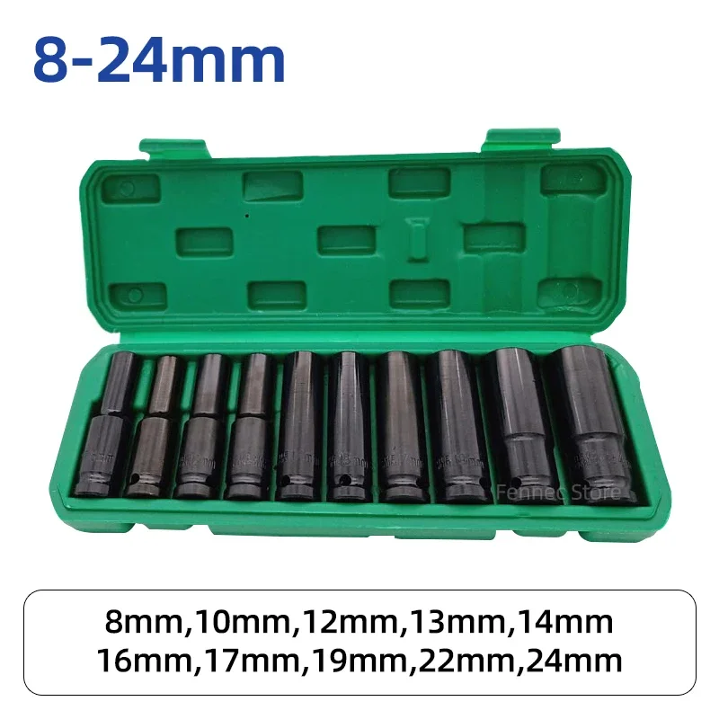 

Набор торцевых головок FENNEC 1/2", 8-24 мм