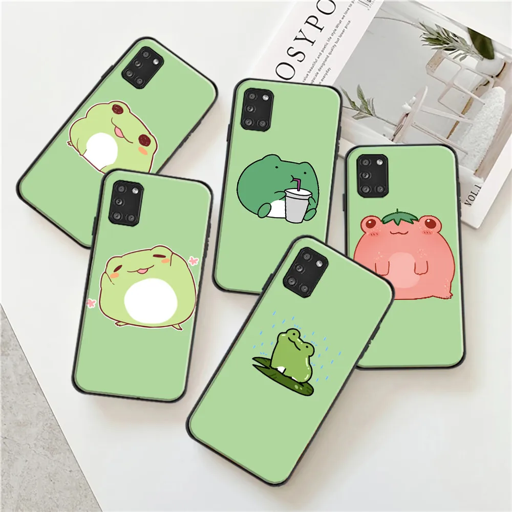 

The Frog Animal Phone Case For Samsung Galaxy A42 A32 4G 5G A11 A31 A21S A41 Soft TPU Smartcase Funda Cute Cartoon Back Cover