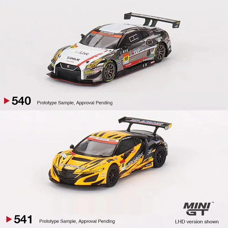 

Мини GT 1:64 модель автомобиля, задняя звезда GT3 #10 & NSX GT3 EVO22 #18, спортивный автомобиль из сплава-540 & 541