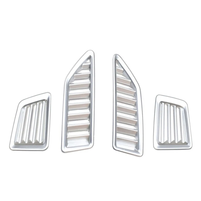 

For Ford Ranger Everest Endeavour 2015+ Dashboard Air Condition Vent Outlet Cover Trim Decorative Frame Accessories,4PCS