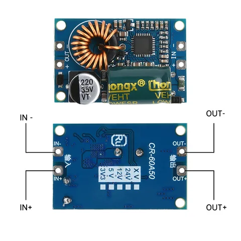 DC12-60V до 5V 12V понижающий модуль преобразователь инверторная плата зарядное устройство для литиевой батареи аксессуар для питания