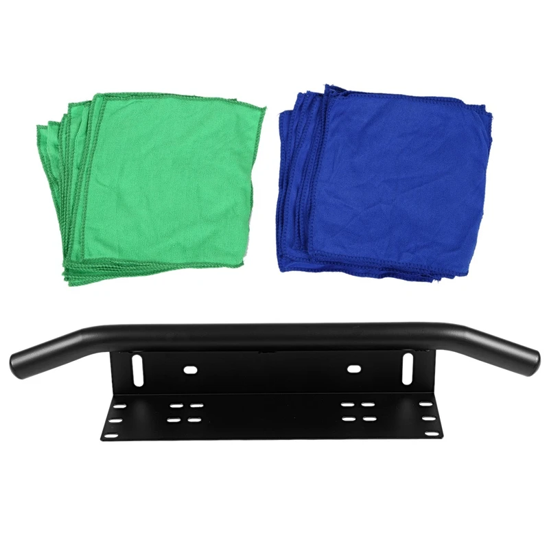 

2 Set Car Accessories: 1 Set Auto Car Detailing Soft Cloths & 1 Pcs 58.4Cm Front Bumper License Plate Mount Bracket