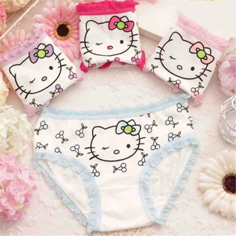 

4 шт., Детские хлопковые дышащие трусики