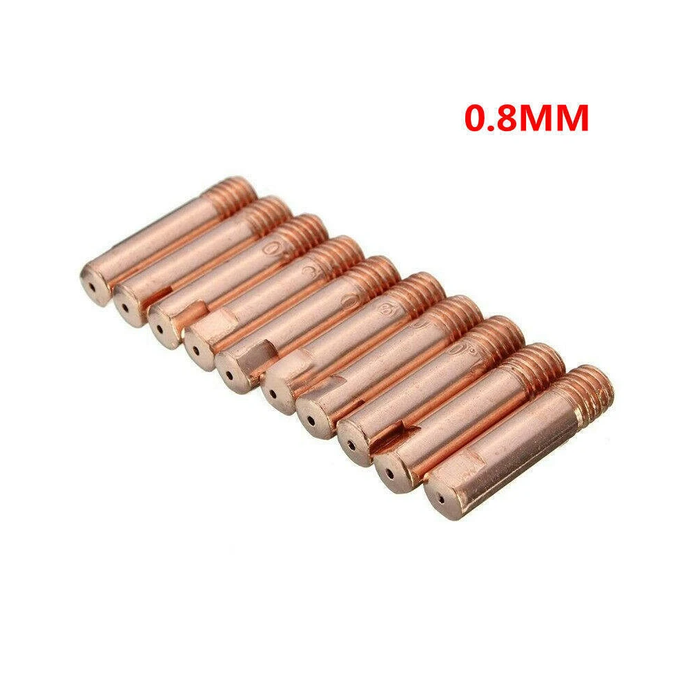 

Сварочное сопло MB 15AK, прочное, для пистолетов MIG, 0,6 мм, 0,8 мм, 1,0 мм, 1,2 мм, 10 шт., 25*5,8 мм, контактные наконечники из медного сплава