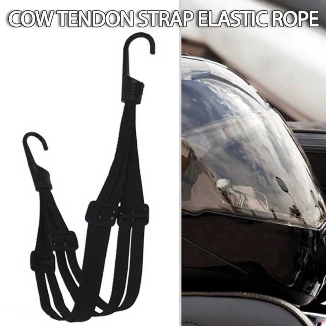 

Mayitr 1pc 60cm Motorcycle Luggage Strap Moto Helmet Gears Fixed Elastic Buckle Rope Bandage Binding Cord With Hooks