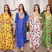 arabic dubai hijab dress for women green ramadan eid jalabiya fashion muslim moroccan kaftan turkey islamic clothing