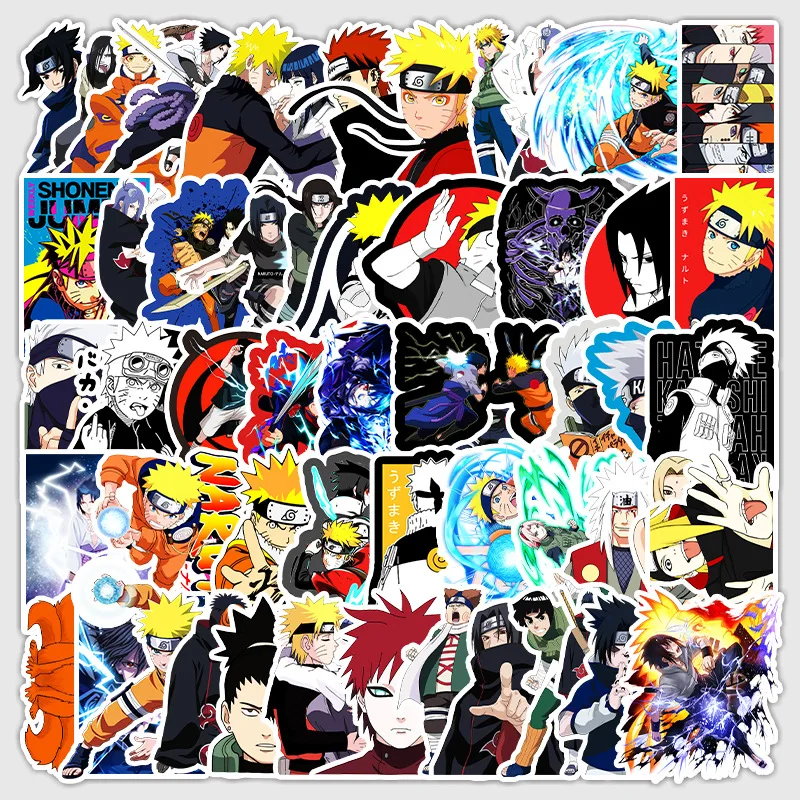 

50 шт. Аниме Naruto коллекция Sasuke Sakura Hinata Gai различные виды наклеек