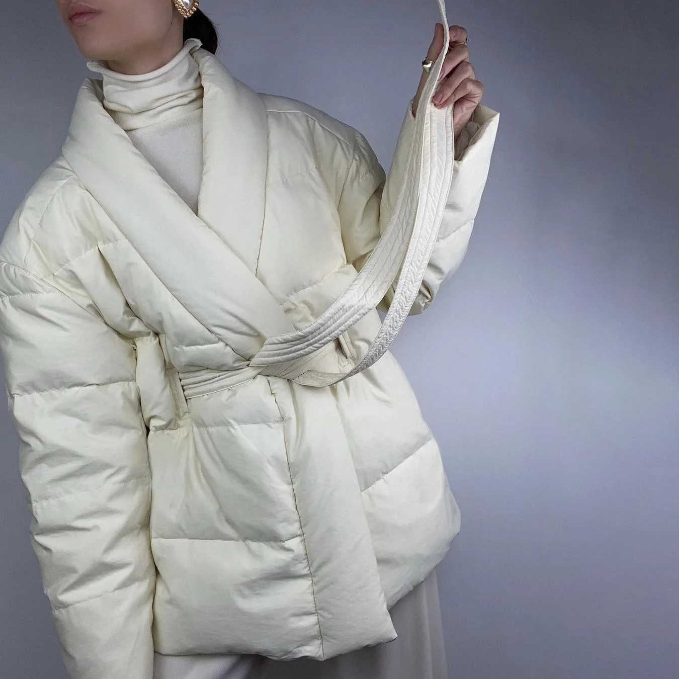 Parkas Women Fashion V-neck Waistband Straps Winter Jacket Female 2022 Thickened Warm Cold-proof Cotton Coats Long Pink Clothes