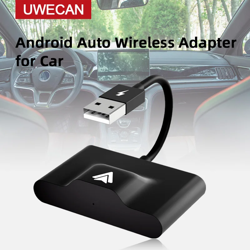 Android Auto Wireless Adapter/Dongle Android Wired to Wireless Adapter Converter for OEM Factory Wired CarPlay Car