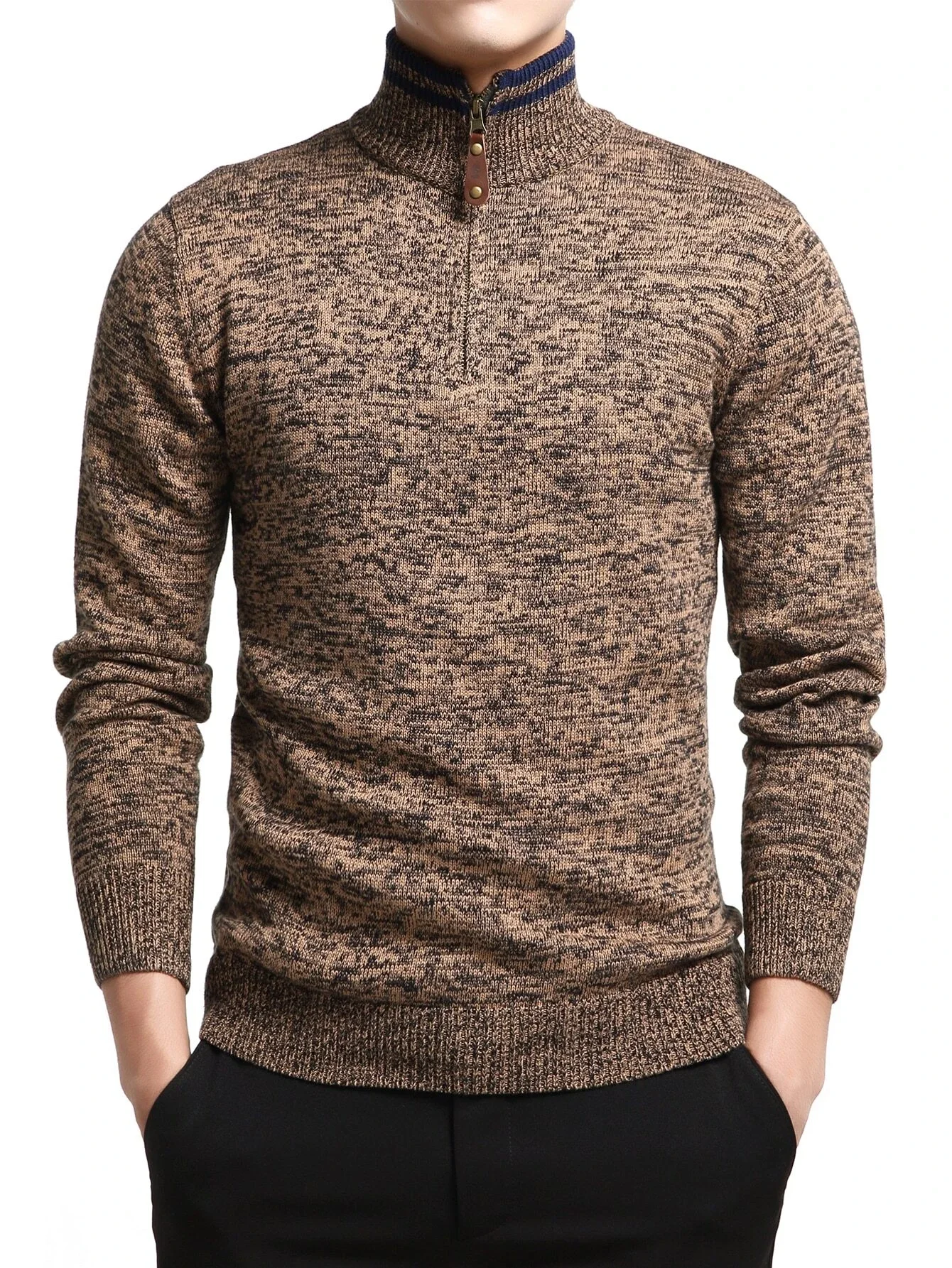 

Мужской однобортный Кардиган, приталенный трикотажный Однотонный свитер, верхняя одежда, весна-осень