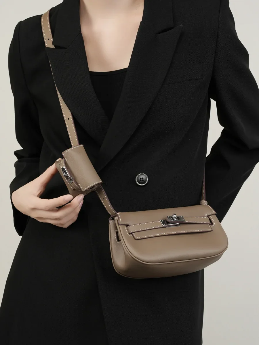 Высококачественная женская универсальная сумка через плечо из натуральной кожи