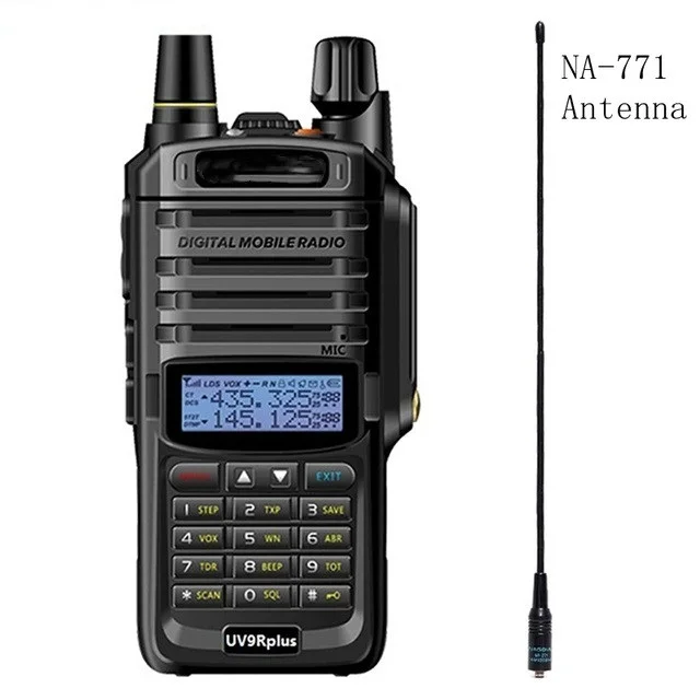 

2022 Baofeng UV-9R Pro Waterproof IP68 Walkie Talkie High Power CB Ham 30-50 KM Long Range Upgrade Of UV-9R Plus Two Way Radio