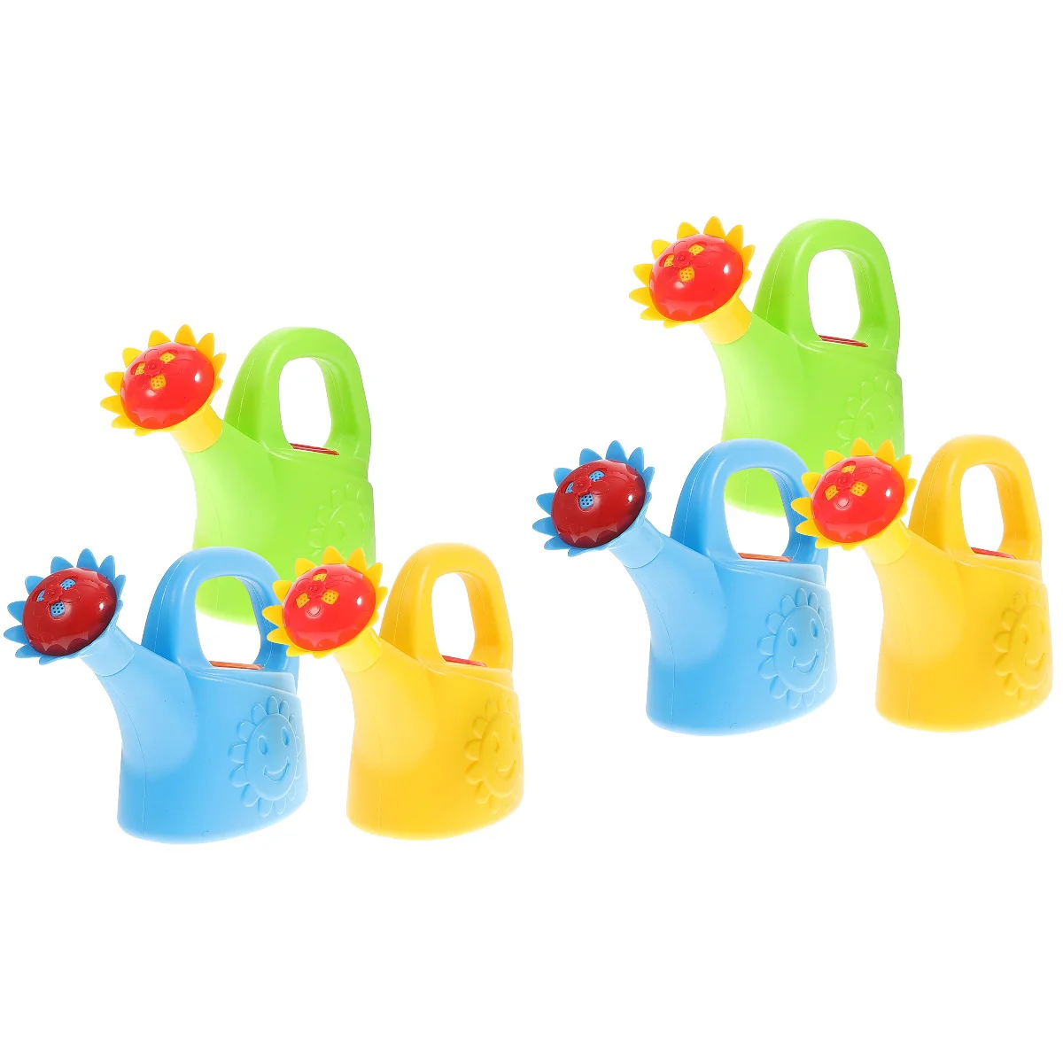 

6 Pcs Chicken Watering Can Kids Shower Plaything Multi-function Bath Toy Interesting Infant Small Supply Plastic Pot Baby Toys