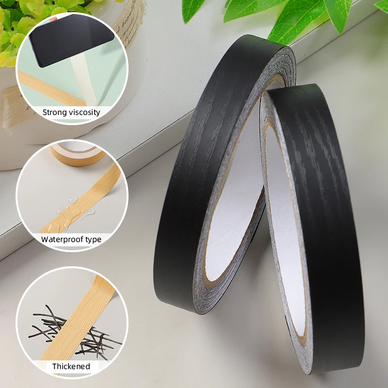 Утолщенная наклейка с имитацией черного дерева красивые края древесины