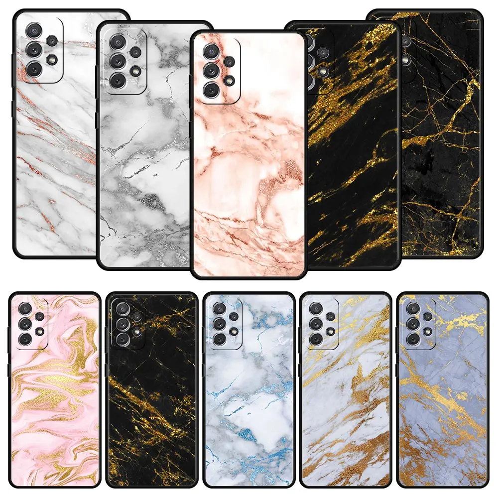 

Marble Pattern Case For Samsung Galaxy A53 A52 A33 A73 5G A13 4G A03 A23 A21s A03s A31 A51 A71 A11 A41 M21 M31 A01 Phone Cover