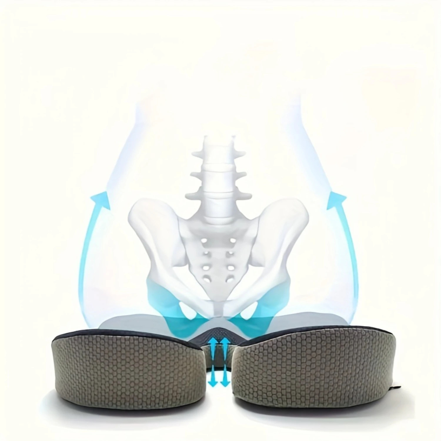 Donut Seat Cushion Pillow Car Pad Hemorrhoid Tailbone For Office Chair/Wheelchair Memory Foam Relieving