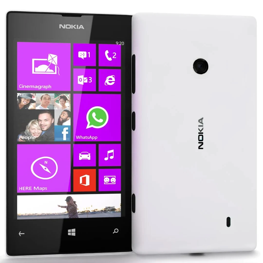 Фото Смартфон Nokia Lumia 520 3G, 5 МП, 4,0-дюймовый IPS LCD, Windows Phone 8, 8 ГБ ПЗУ, 512 МБ ОЗУ, 5 МП, 1430 мАч, Wi-Fi, Bluetooth, разблокированный телефон Nokia №1