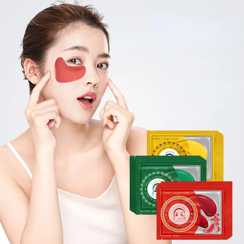 

Seaweed Firming Eye Mask Eye Patches for the Eyes Crystal Green Masks Anti Aging Dark Circle Puffiness Collagen Eyelid Patch New
