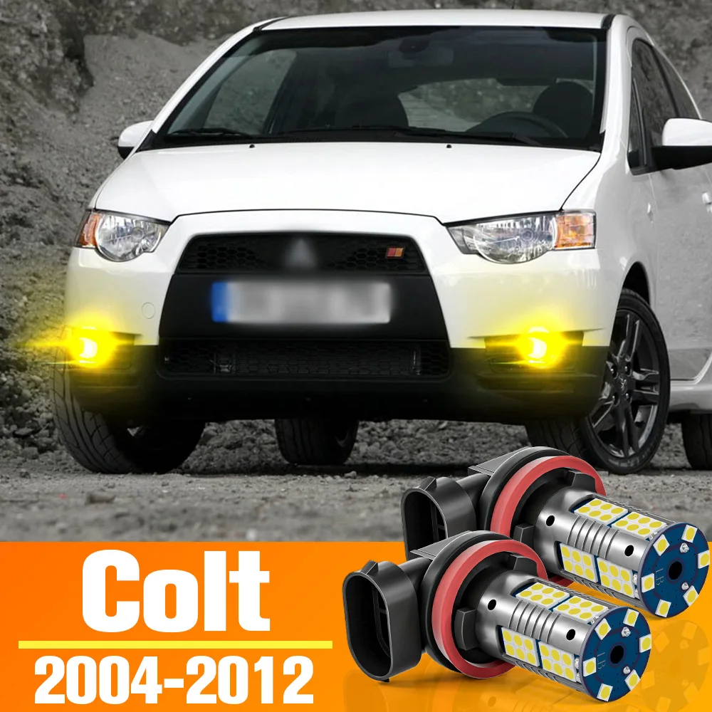 

2pcs LED Front Fog Light Bulb Accessories For Mitsubishi Colt 2004-2012 2005 2006 2007 2008 2009 2010 2011