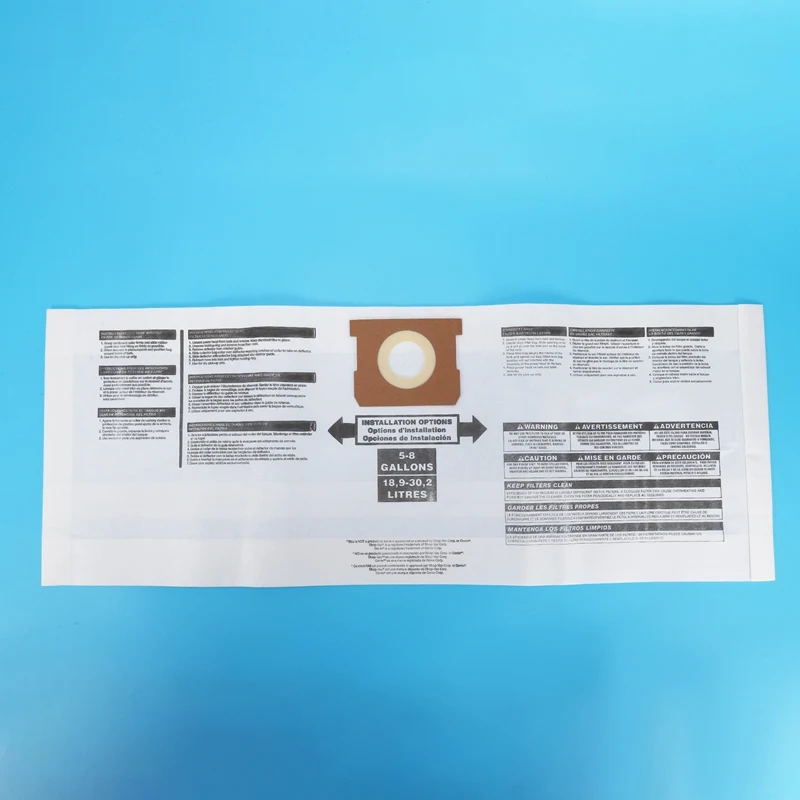 Пакеты для вакуумных фильтров 20 шт. в упаковке подходят магазинов мокрых и сухих 5