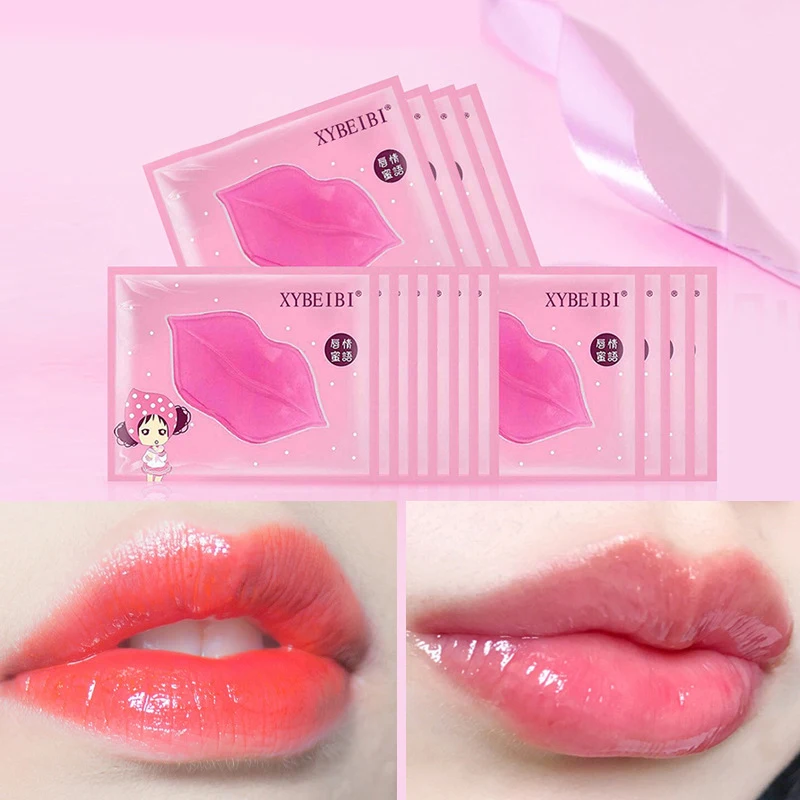 

5PCS Plumper Crystal Collagen Lip Mask Hydrating Beauty Anti-Wrinkle Ang Personal Care Gel Patchnti-Drying Nourishing Firmi