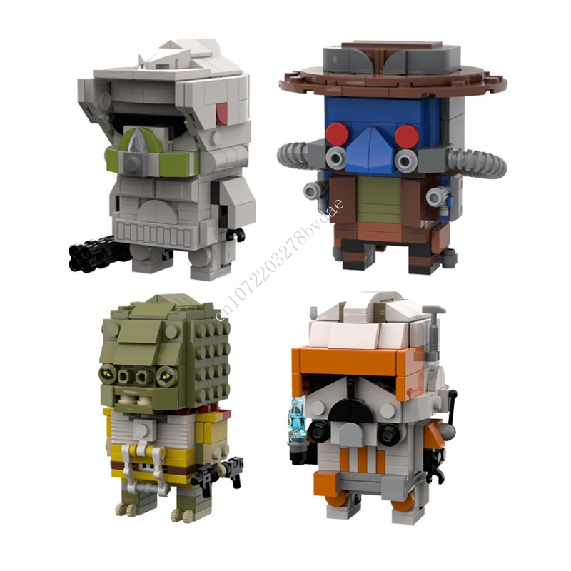 

Конструктор MOC Superhero ARF Штурмовик 、 Cad dbine、 Bossk 、 Clone Commander Cody Brickheadz, классические Мультяшные фигурки Анима, игрушки в подарок