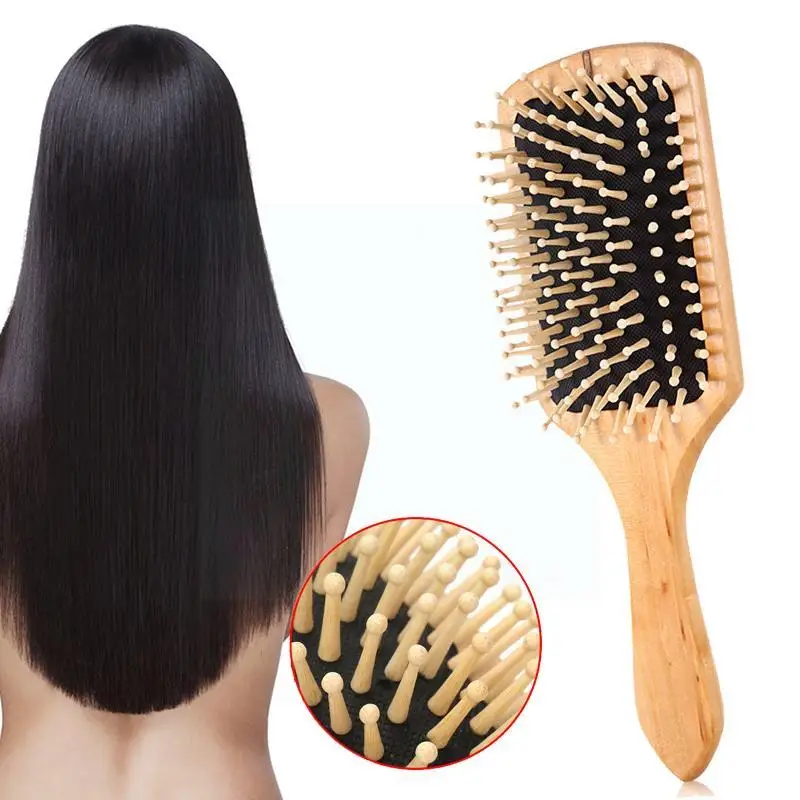 

New Straight Hair Curly Hair Styling Brush Hollow Beauty Anti-static Strong Ponytail Girl Massage Salon Comb Exquisite W1v2
