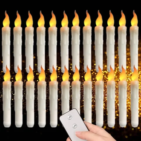 Светодиодный беспламенные конусные свечи на батарейках с дистанционным управлением, беспламенные конусные оконные электронные свечи мерцающие искусственные свечи