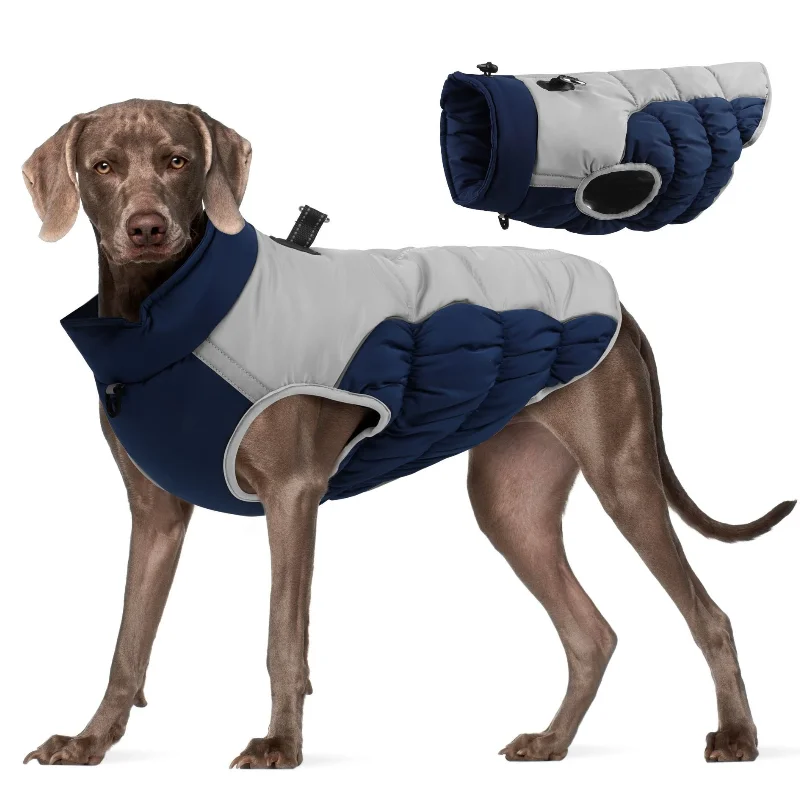 

Waterproof Dog Clothes For Small Dogs French Bulldog Coat Large Dog Jacket Poodle Pug Clothing Reversible Wear Pet Vest Outfits
