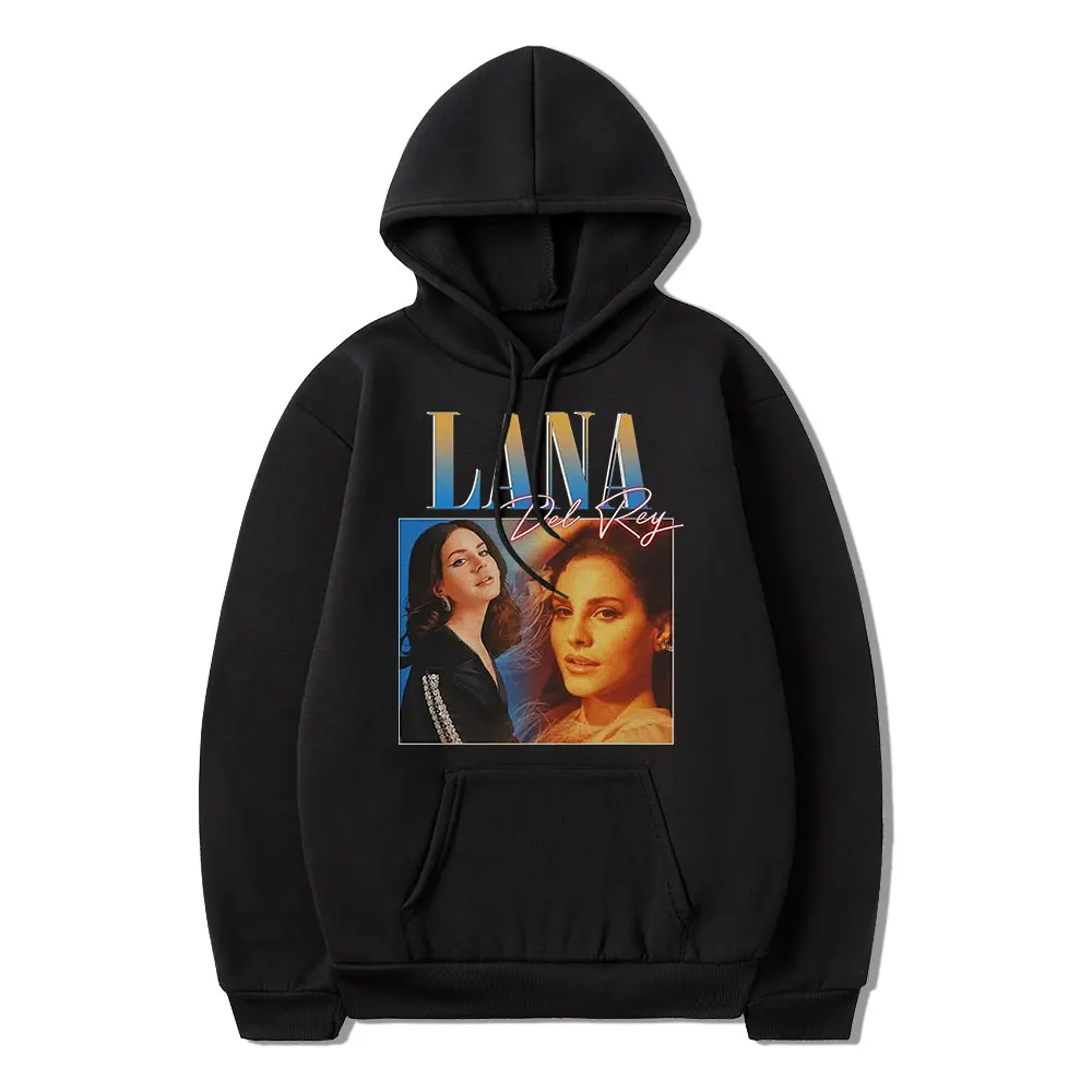 

90s Lana Del-Rey-Graphics Print Hoodies Women Men Cotton Long Sleeve Sweatshirt Oversized Harajuku Vintage Unisex Pullovers 2022