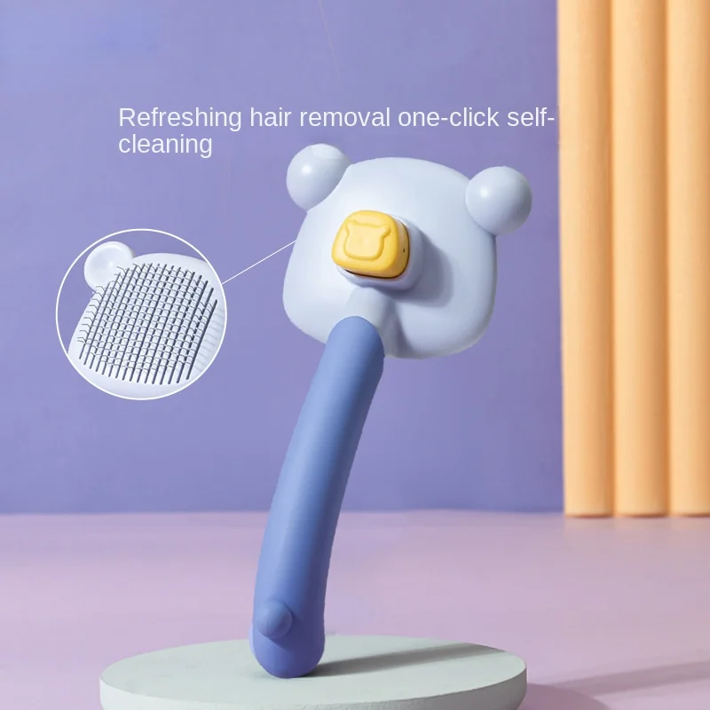 

Pet Grooming Hair Remover Brush Cat And Dog Puppy Hair Comb Deshedding Tool Removes Comb For Cats Dog Brush Accessories Supplies