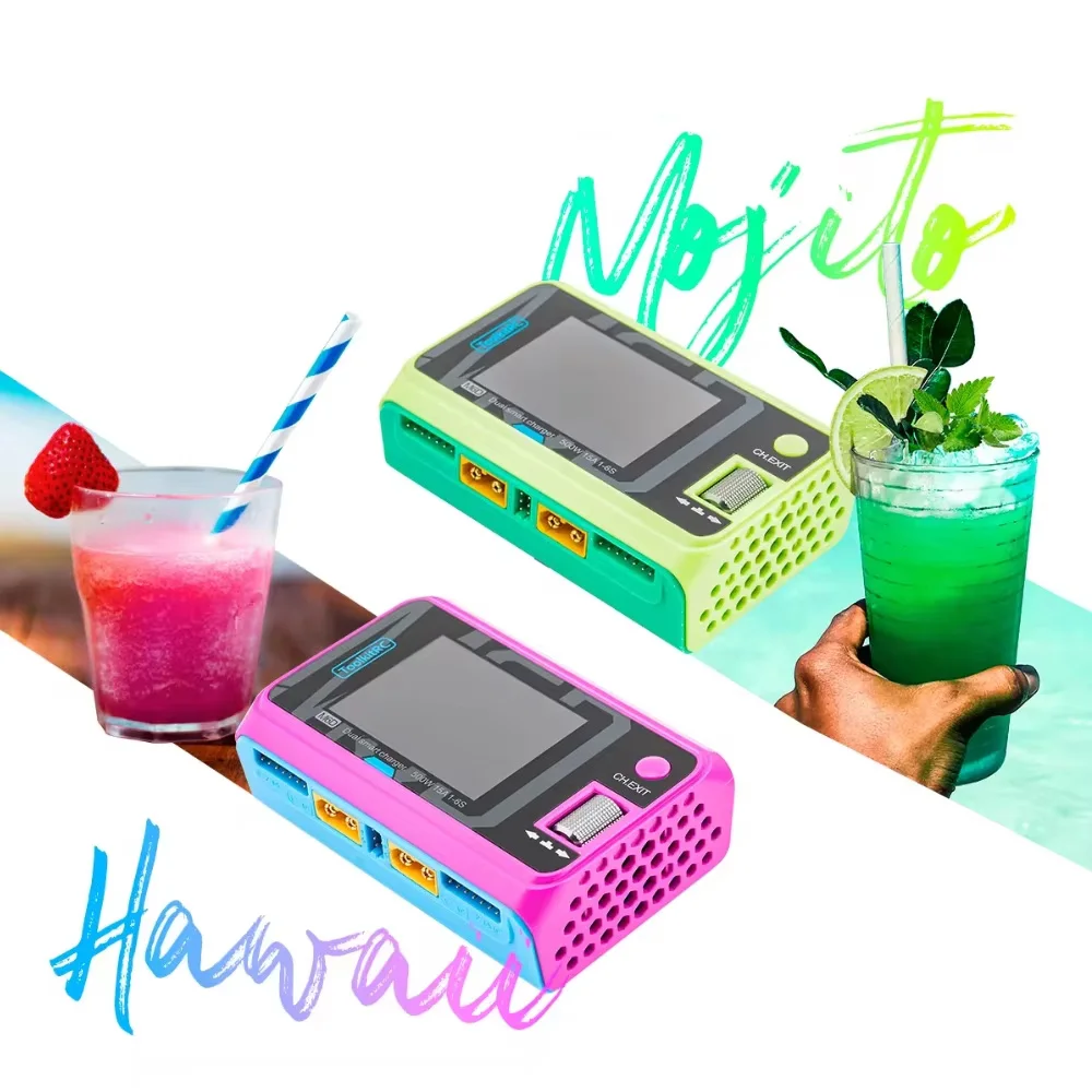 ToolkitRC M6D 500W 15A DC Двухканальное мини-умное зарядное устройство Разрядник для 1-6S Lipo