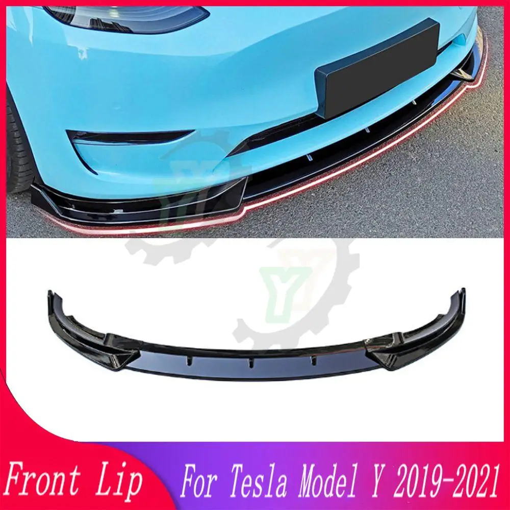 

3 шт., диффузор для переднего бампера Tesla модели Y 2019 2020 2021