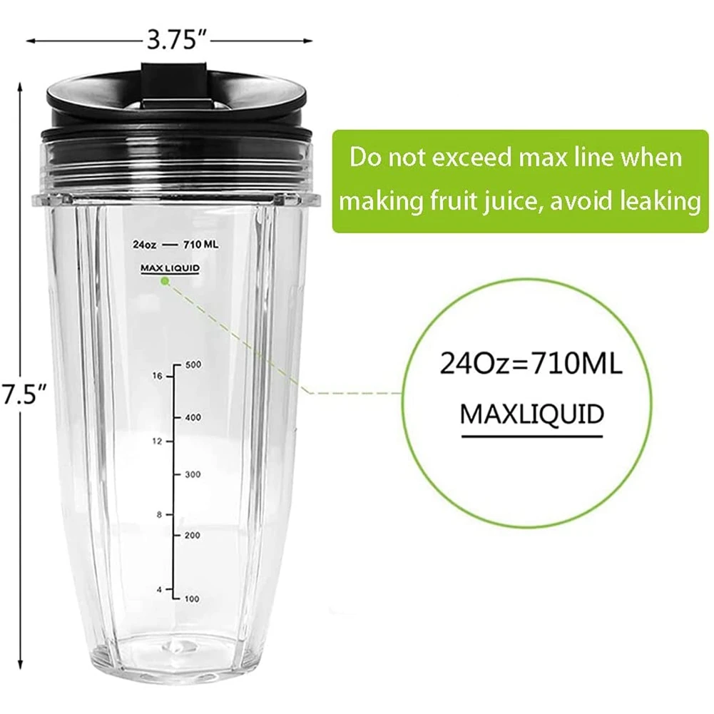 Blender Cup Replacement for Nutri Ninja Blender Cup, Blender