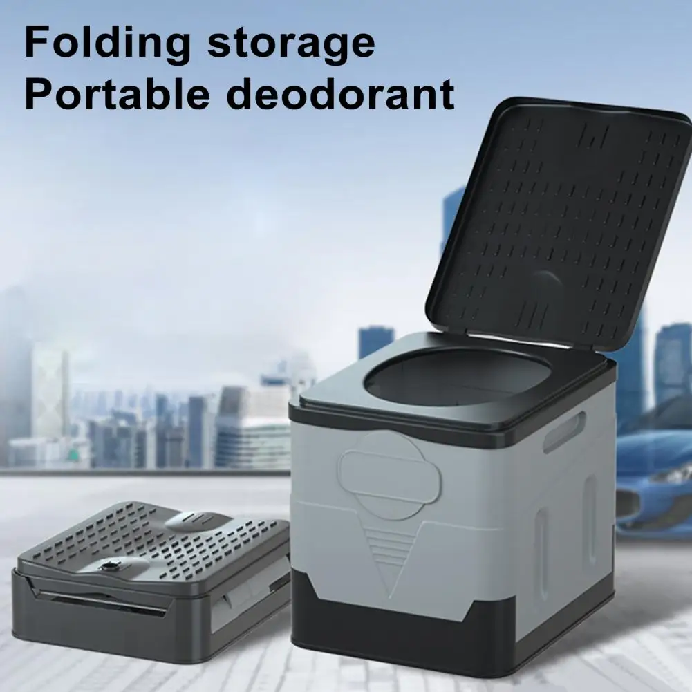 

Portable Outdoor Toilet Portable Camping Folding Toilet with Dry Separating Separator Prevent Odor Stable Great Load for Car