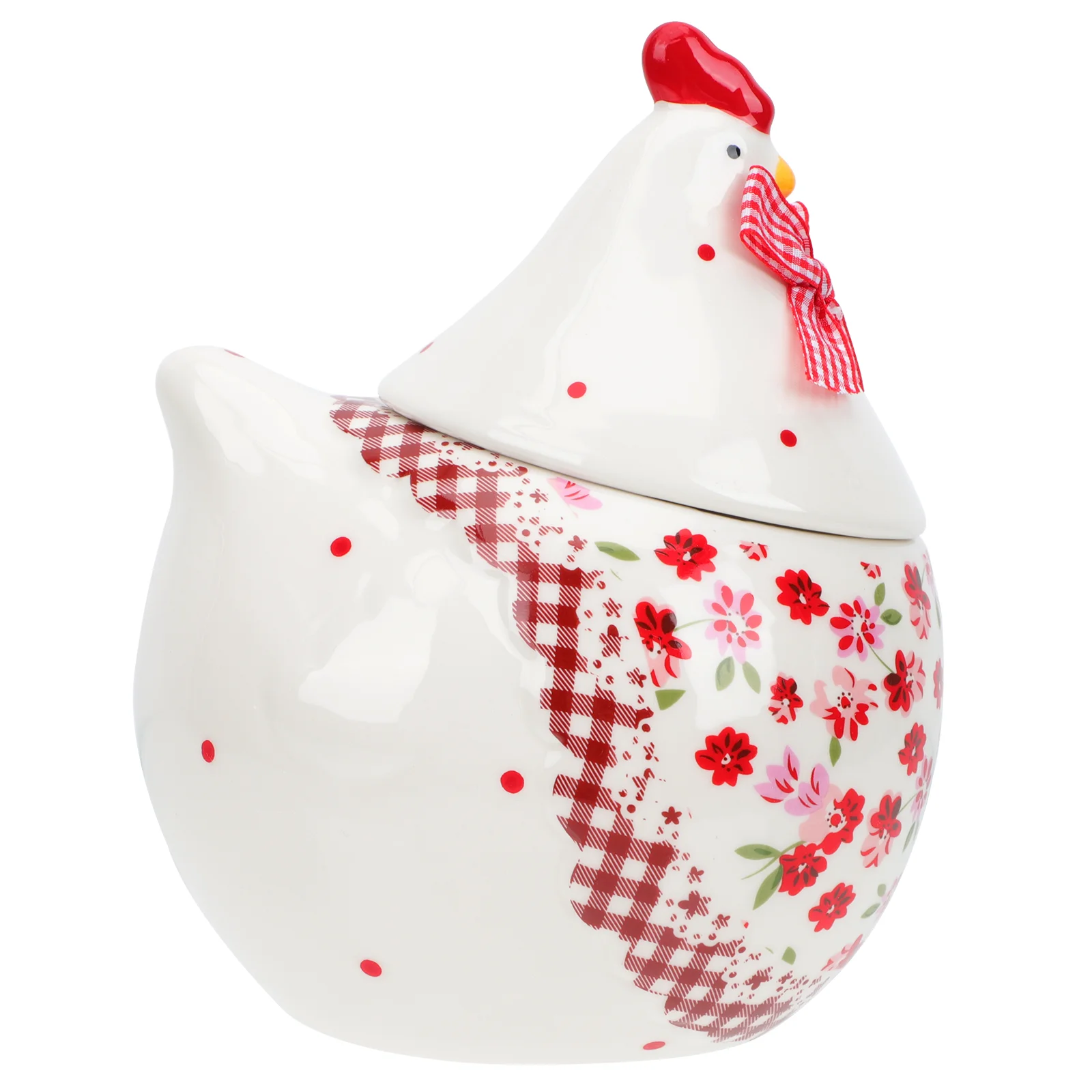 

Jar Ceramic Storage Canister Container Eastercookie Candy Kitchen Egg Tea Hen Coffee Porcelain Airtight Chicken Lid Holder