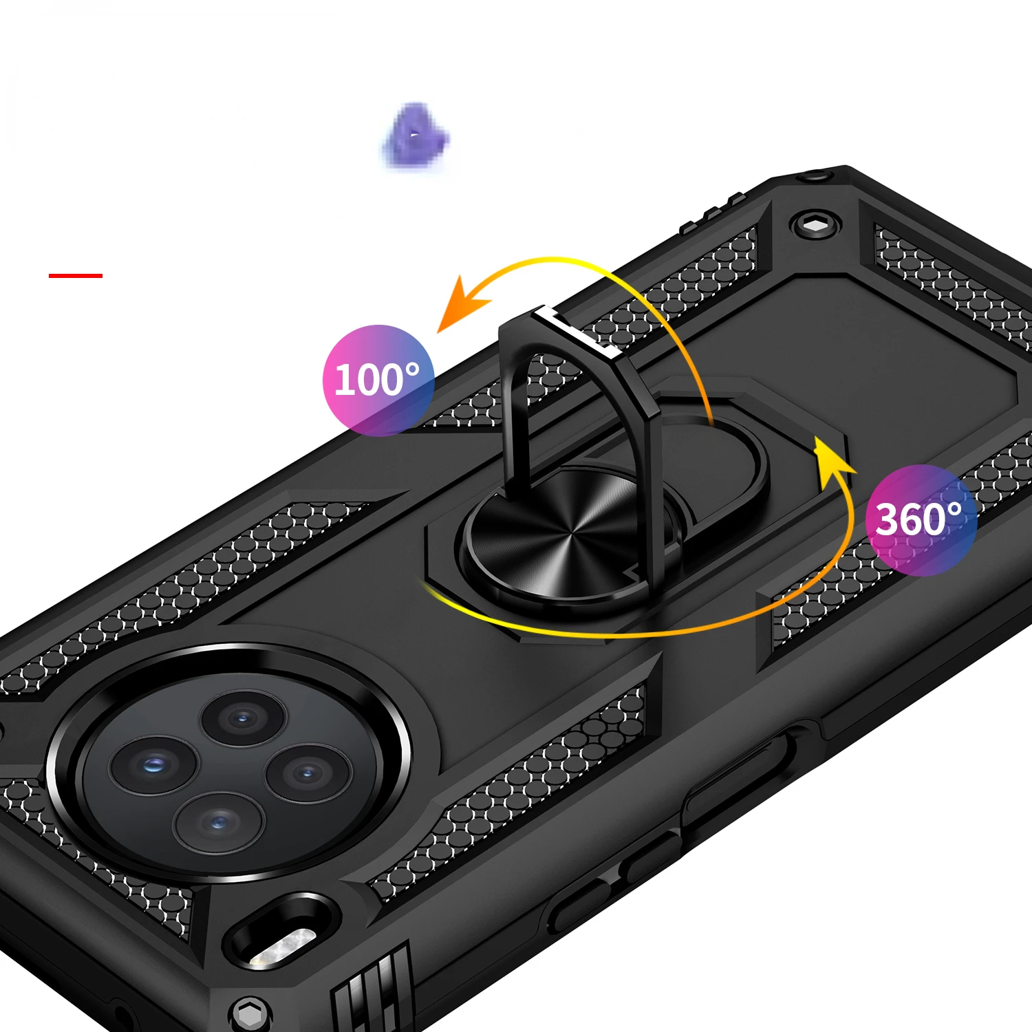 

Ring Kickstand Case for Huawei 50 Lite Honor50 9 8i 8 Nova8i Mate 40 Pro P40 P30 Mate 30 Bag Cover Fundas