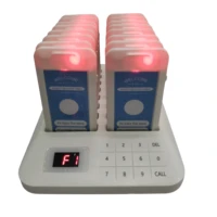 wireless service waiter remote call bell system 16 pcs vibrating coaster pager restaurant pager