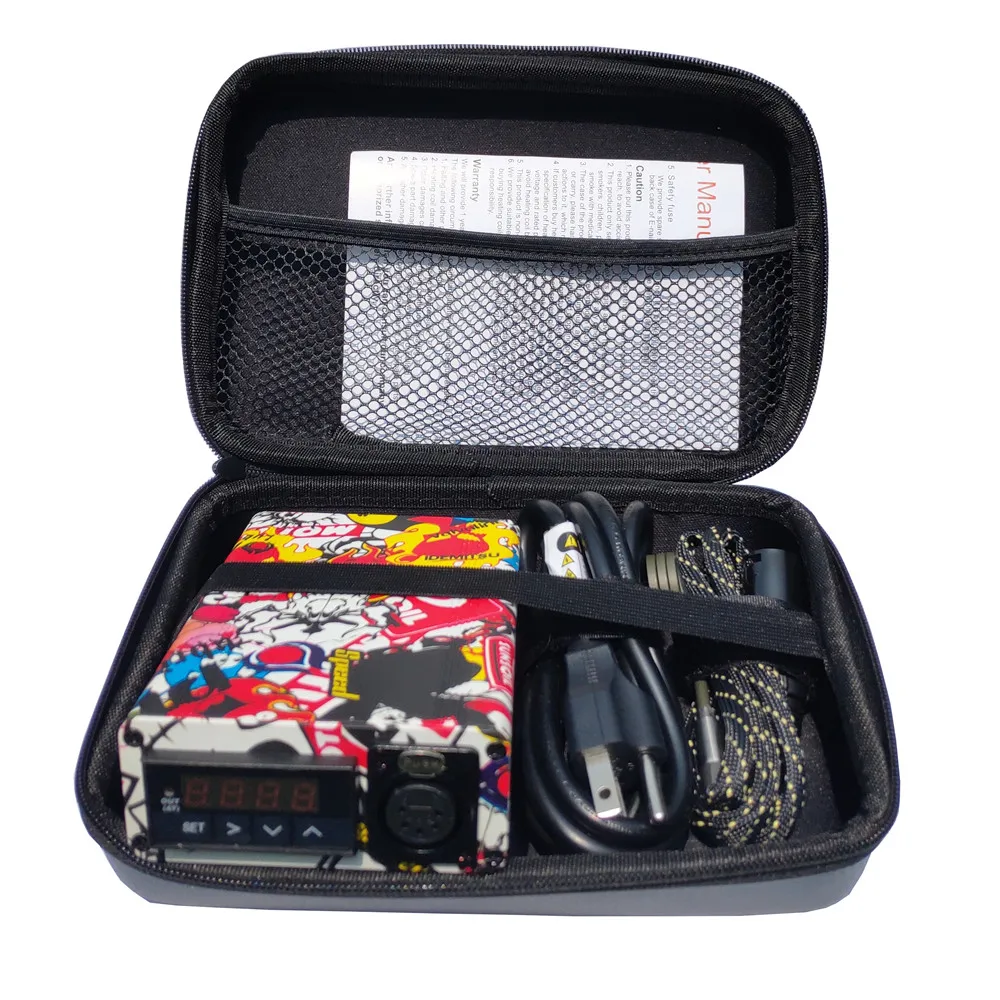 

Красный Граффити Шаблон Enail Электрический цифровой ПИД контроллер встроенное твердотельное реле с нагревательной катушкой 10 мм/16 мм/20 мм/25 мм