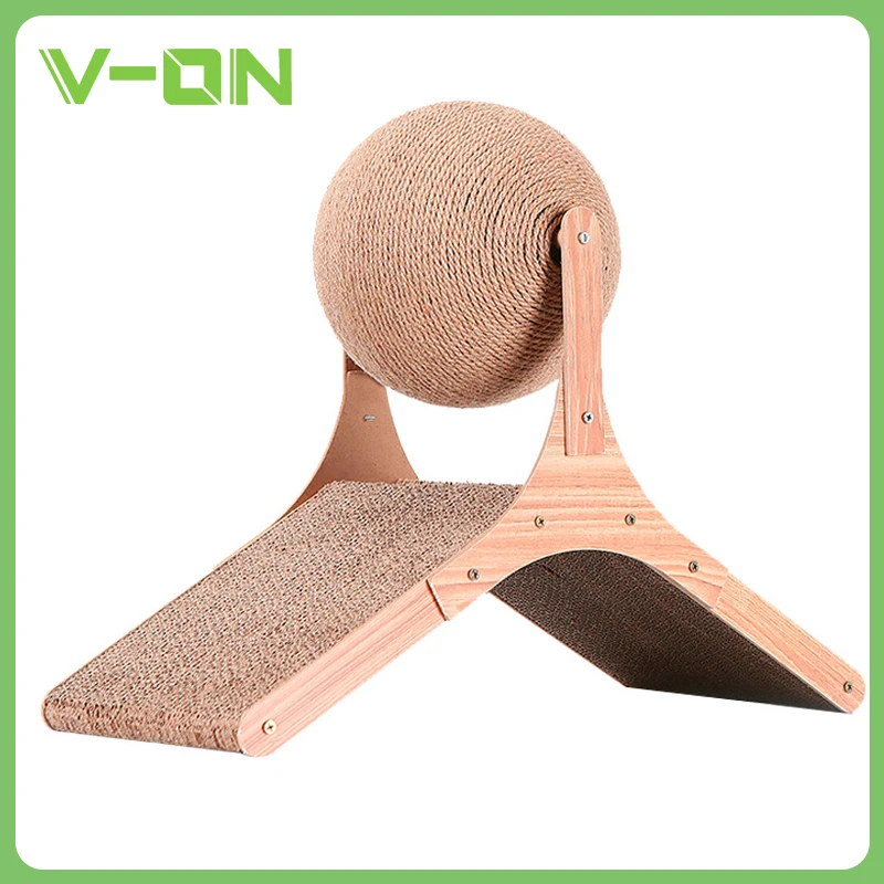 Cat Scratch Board Sisal Wear-Resistant Large Cat Scratch Ball Mill Claw Tear Resistant Cat Toy