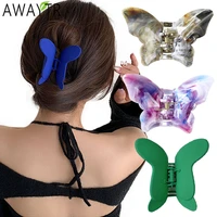 big butterfly hair claw for women girls acrylic hair accessories sweet hairpin grip crab simple chic hair clip clamps headwear