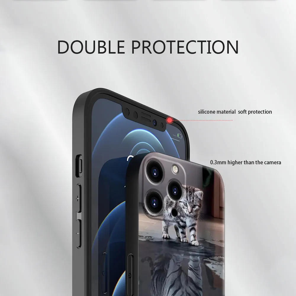 Чехол-накладка с животными слоном тигром котом собакой из ТПУ Для Xiaomi Mi Note 12 12X 11 10T